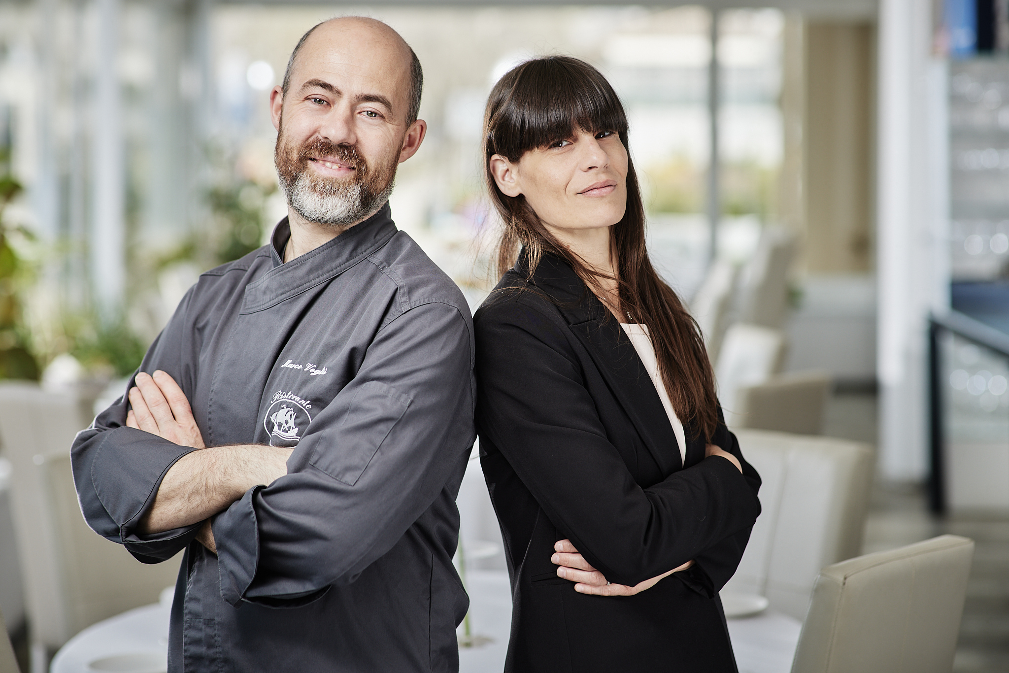 Lo chef Marco Vegliò e Valeria D'Attilio, restaurant manager e sommelier del ristorante