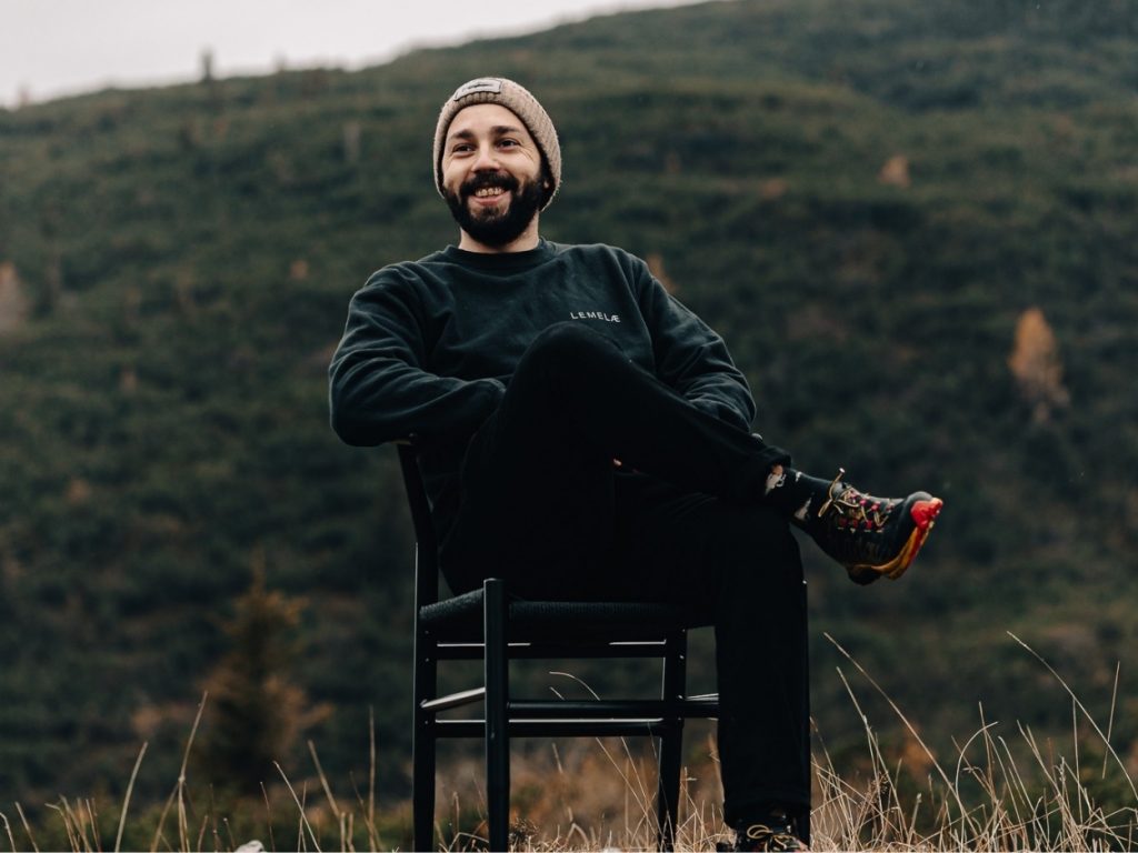 Andrew Lunardi nel ristorante Lemelae di Gallio sull’Altopiano di Asiago