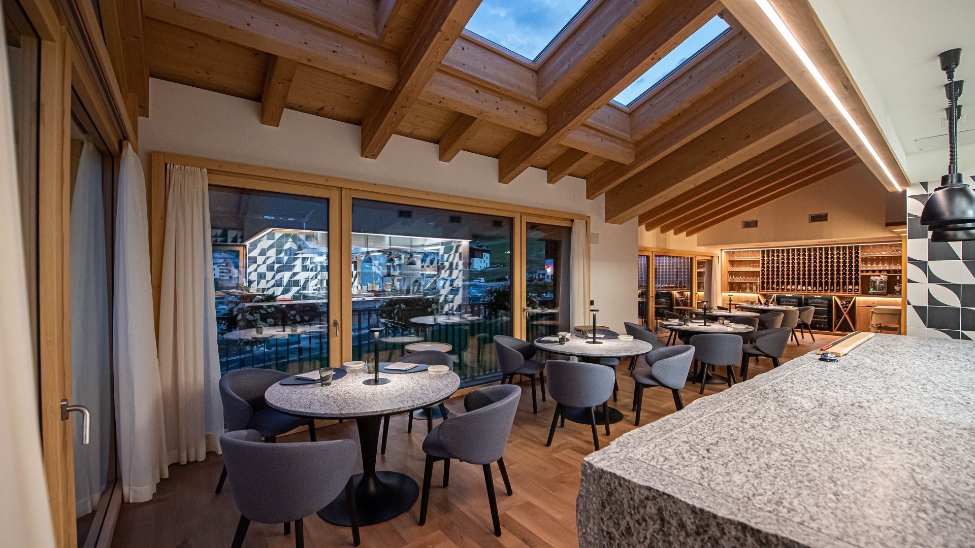 La sala del ristorante Al Persef
